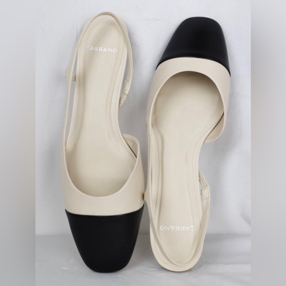 NIB sling back flats